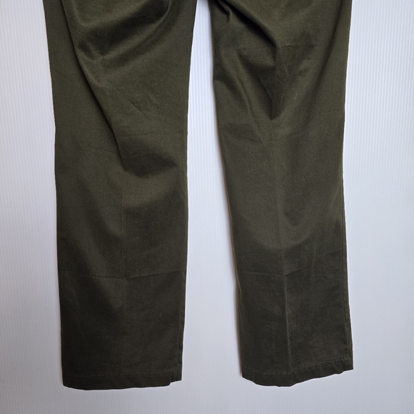 Talbots Women's Brown Signature Straight Leg Stretchy Size 8P Zippered Pockets - Picture 7 of 15